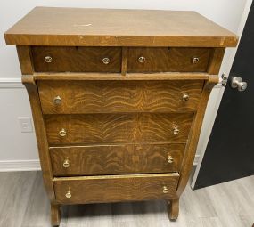 Early 20th Century Tiger Oak Chest of Drawers