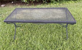 Wrought Iron Patio/Desk Coffee Table