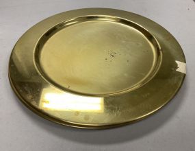5 Brass Plate Chargers