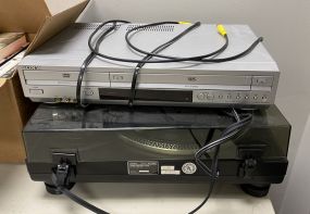 Sony Turn Table Model PS-LX300H and Sony DVD Player