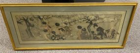 Signed Chinese Framed Print