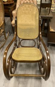 Mid Century Bent Wood Rocker