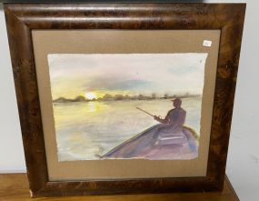 Watercolor of Fisherman