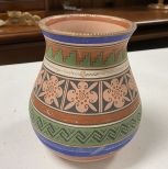 1930's Hand Crafted Mexican Pottery Vase