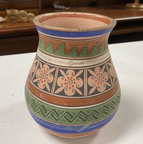 1930's Hand Crafted Mexican Pottery Vase
