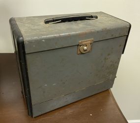 Vintage Metal File Box