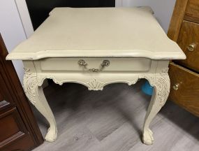 Painted Ball-n-Claw Lamp Table