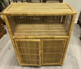 Wicker Style Accent Stand
