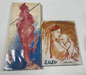 Abstract Art and Mother and Child Print