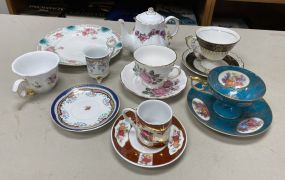 Group of Porcelain Cups and Saucers
