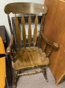 Vintage Style Oak Arm Chair