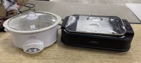 Power Smokeless Grill and Rival Crock Pot