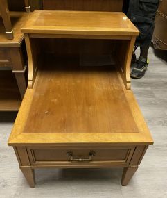 French Provincial Maple Step Up Table