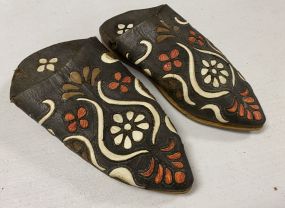Decorative Leather Slip on Shoes