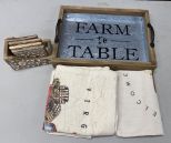 Decor Farm Tray, Coasters, and Clothes