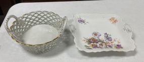 Andrea Porcelain Bowl and Platter