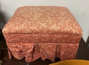 Upholstered Skirted Ottoman