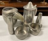 Pewter Style Eagle, Salt & Peppers, Mug, Bowls