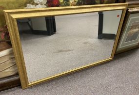 Modern Gold Color Rectangle Mirror