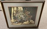 Jan Anderson Signed Flower Basket Print