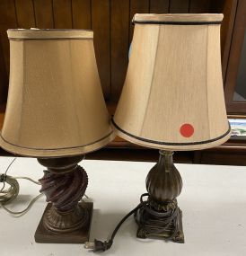 Two Resin Table Lamps