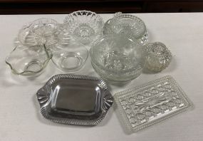 Group of Clear Glass Pieces