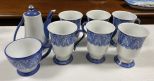 Bombay Porcelain Cups, Pitcher, and Mug