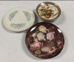 Rose, Holiday, and Ceramic Plates