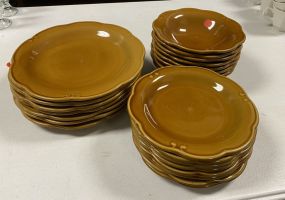 Set of Bombay Co. Earth Ware Plates and Bowls