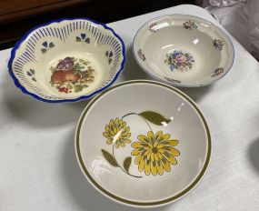 Three Porcelain Bowls