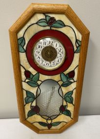 Stained Glass Style Wall Clock