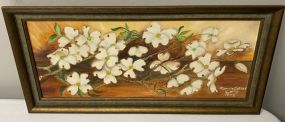 Lonnie Collier 1972 Painting of Flowers