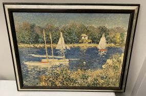 Claude Monet Print of Sailboats