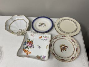 Five Hand Painted Porcelain Pieces