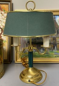 Brass Lamp with Shade