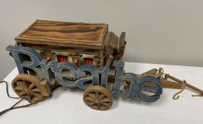 Wooden Wagon Lamp With Breathe