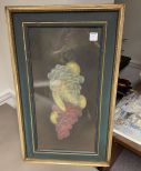 Framed Grapes and Fruit Artwork