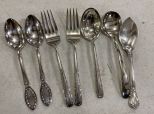 Seven Pieces Sterling Flatware