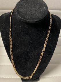 (No Shipping) Marked Italy 14k Yellow Gold Necklace