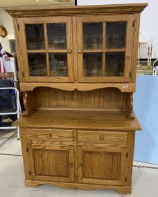 Oak China Hutch