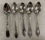 Five Sterling Flatware Pieces