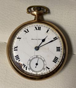 South Bend 20 yrs Open Face Pocket Watch