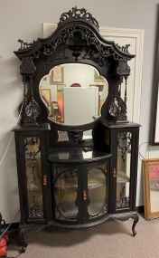 Antique Victorian Etagere Curio Cabinet