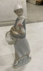 LLADRO Porcelain Lady Figurine