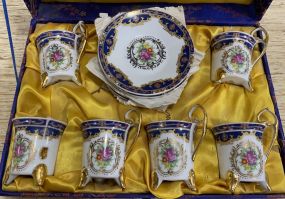 6 Piece Porcelain Tea Cups and Saucers