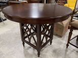 Tall Round Pedestal Kitchen Table