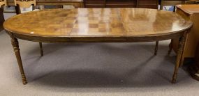 Heritage Furniture Oak Finish Oval Dining Table