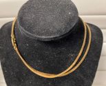 (No Shipping) 14K 585 Italy  Brev Gold Necklace