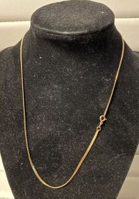 (No Shipping) 14k 585 Italy Gold Necklace