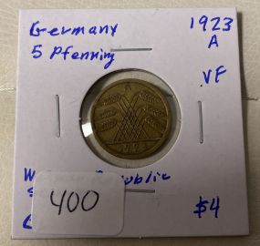 1923-A 5 Pfenning